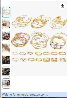 ZOVOLI 39Pcs Gold Jewelry Sets for